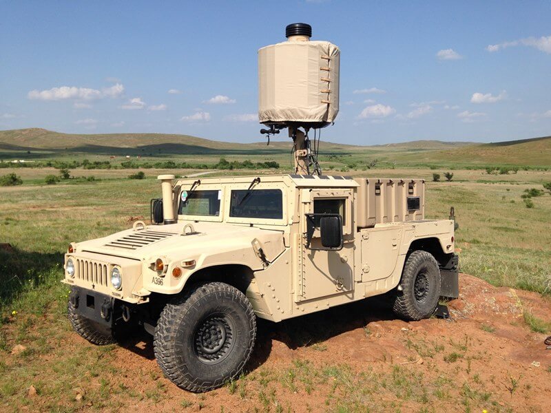 radar na samochodzie wojskowym